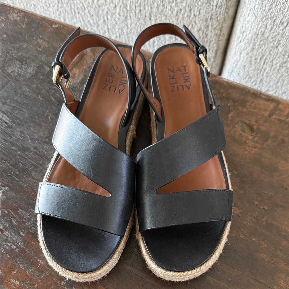 Naturalizer Black Espadrille Sandals